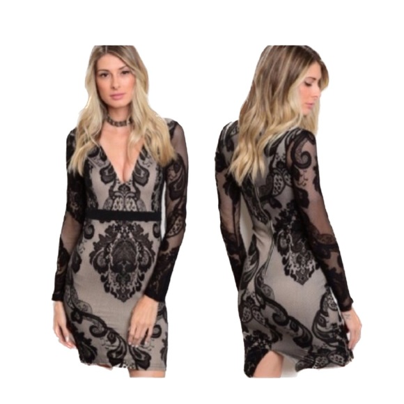 Privy (Privately Privileged) Lace look dress sz L - Picture 10 of 10